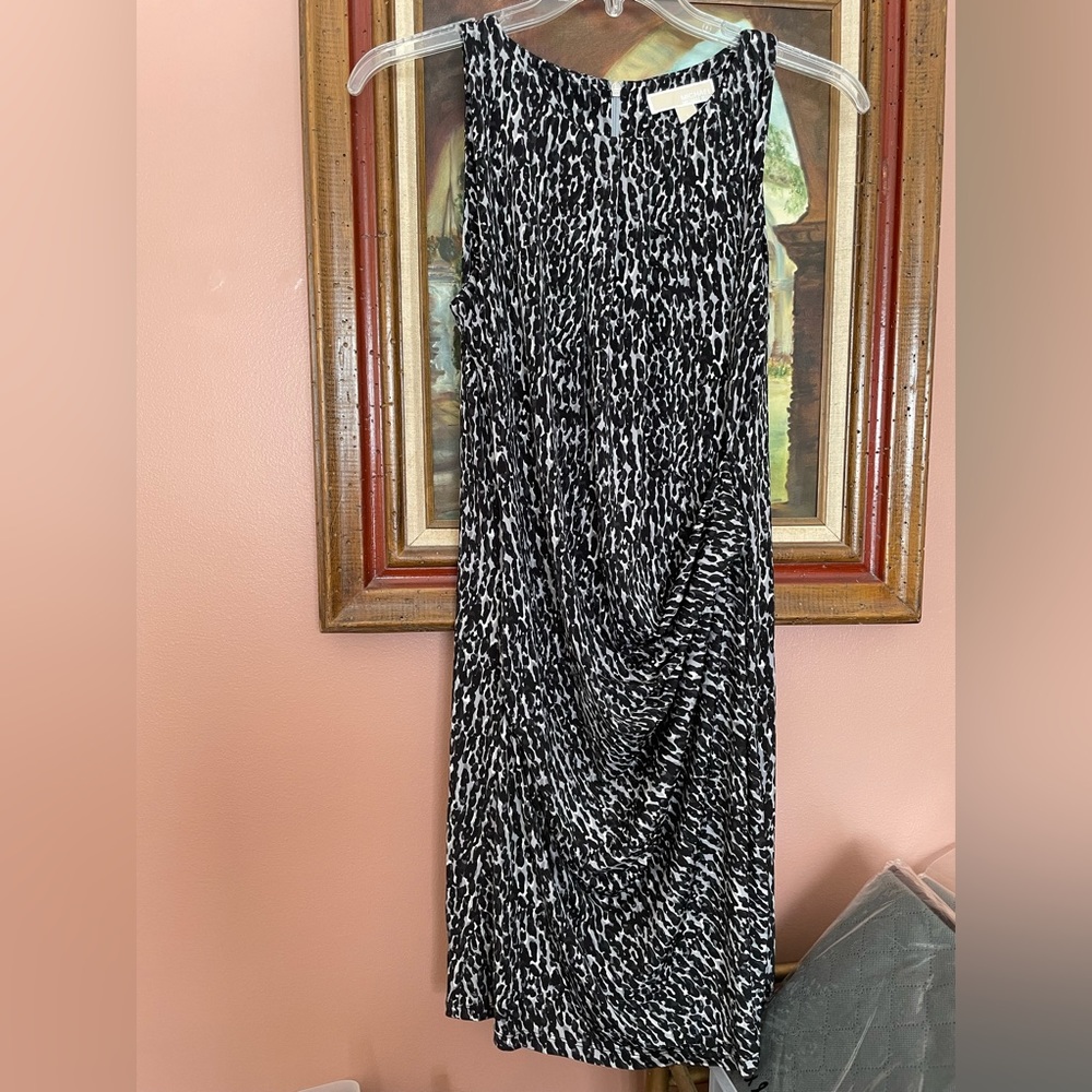 Michael Kors Large Animal Print Stretchy Dress EUC